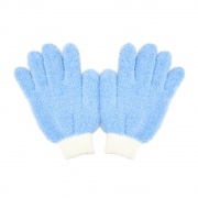 Бесшовные перчатки из м/ф (цвет голубой)
