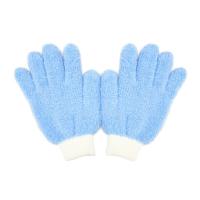 Dust interior glove Бесшовные перчатки из м/ф для нанесения восков и уборки в салоне, синий