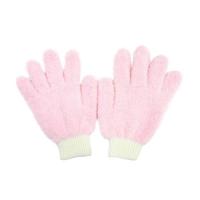 Dust interior glove Бесшовные перчатки из м/ф для нанесения восков и уборки в салоне, розовый