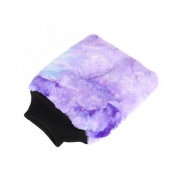 Плюшевая особо мягкая рукавица для мойки (пурпурный)